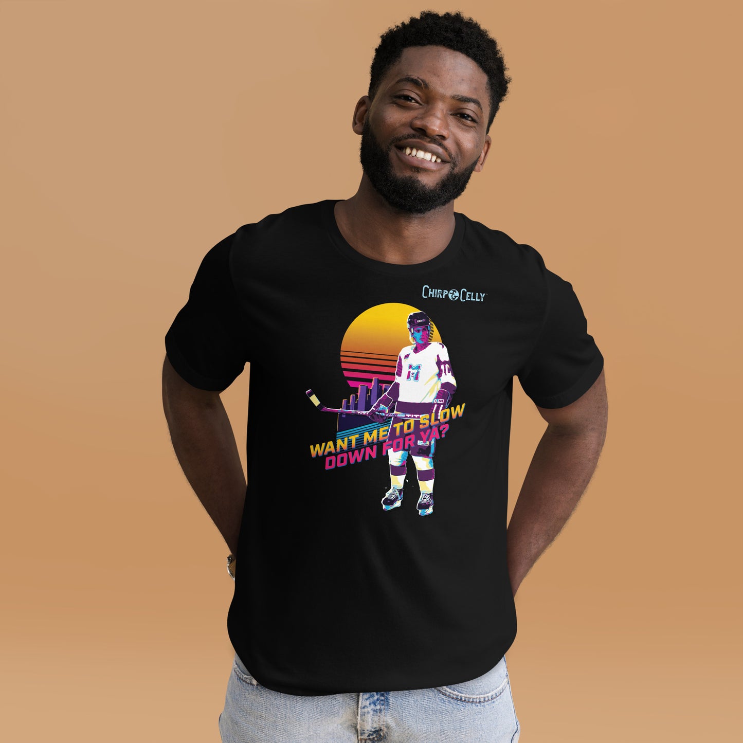 Retrowave - Want Me to Slow Down for Ya? - T-shirt