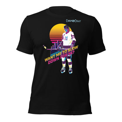 Retrowave - Want Me to Slow Down for Ya? - T-shirt