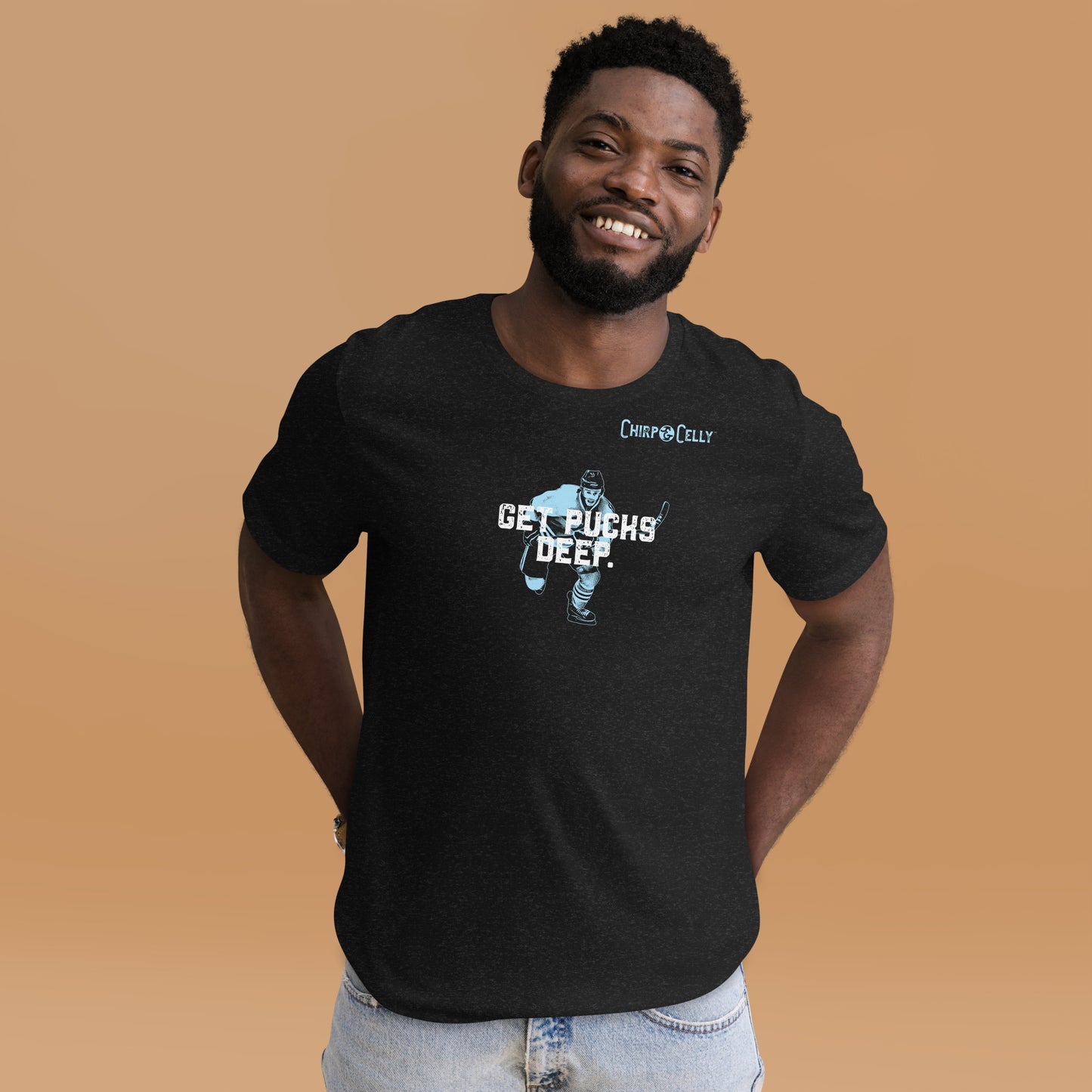 Get Pucks Deep. – T-Shirt