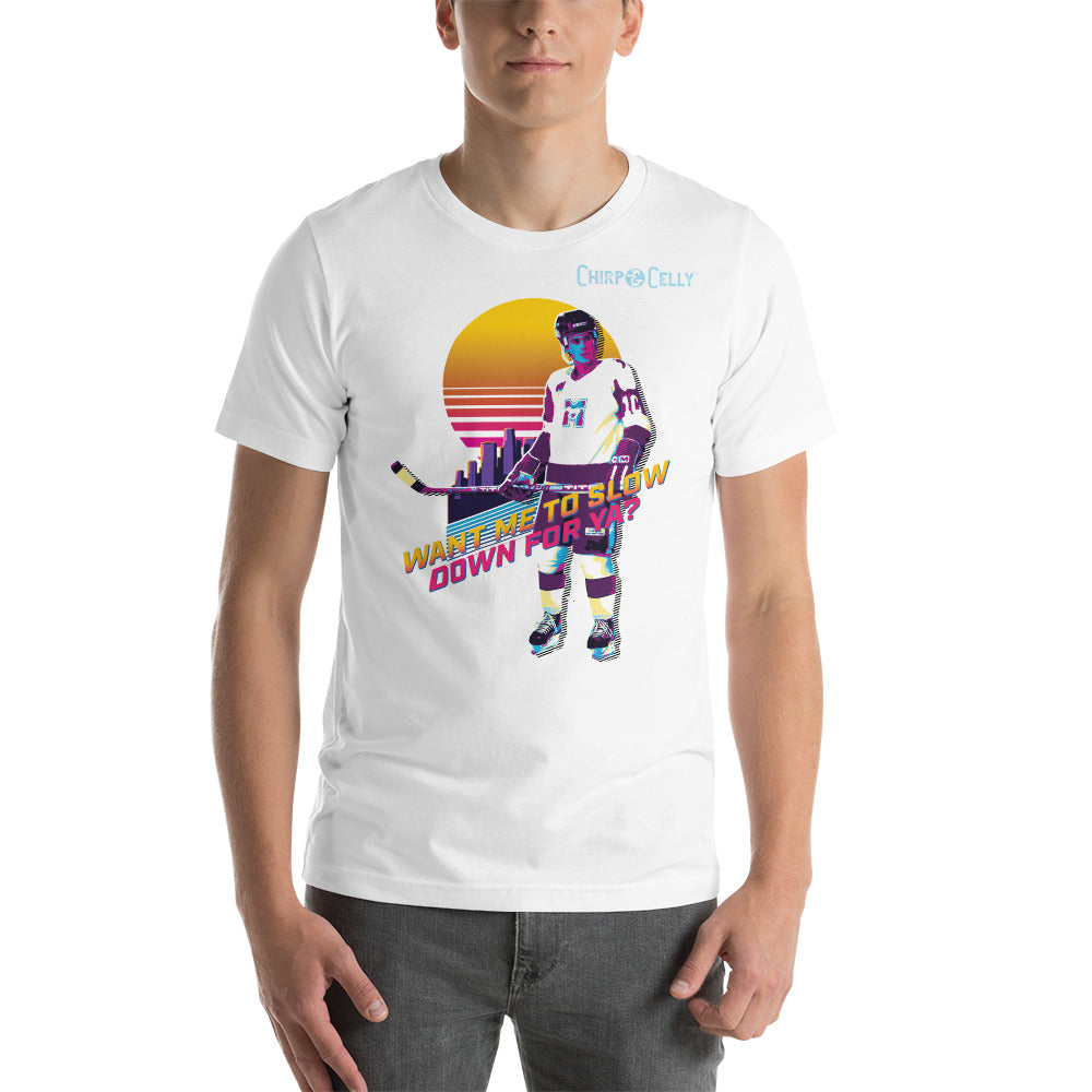 Retrowave - Want Me to Slow Down for Ya? - T-shirt