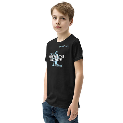 Here for the Gong Show. – Youth T-Shirt