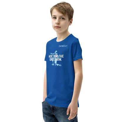 Here for the Gong Show. – Youth T-Shirt